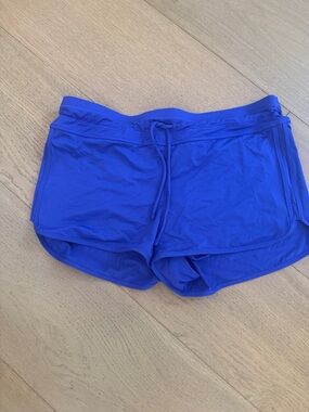 Athleta Cobalt Blue Athletic/ Swim Shorts with Drawstring